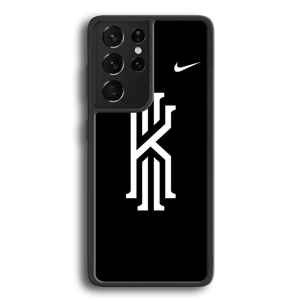 Kyrie Irving Logo 001 Samsung Galaxy S21 Ultra Case-Mobile Phone Case-Rubber Black (2D Case)-Altracase