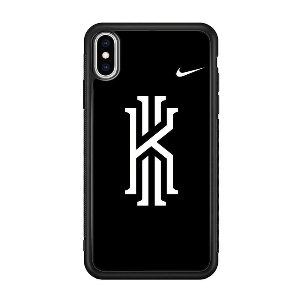 Kyrie Irving Logo 001 iPhone Xs Case-Mobile Phone Case-Rubber Black (2D Case)-Altracase
