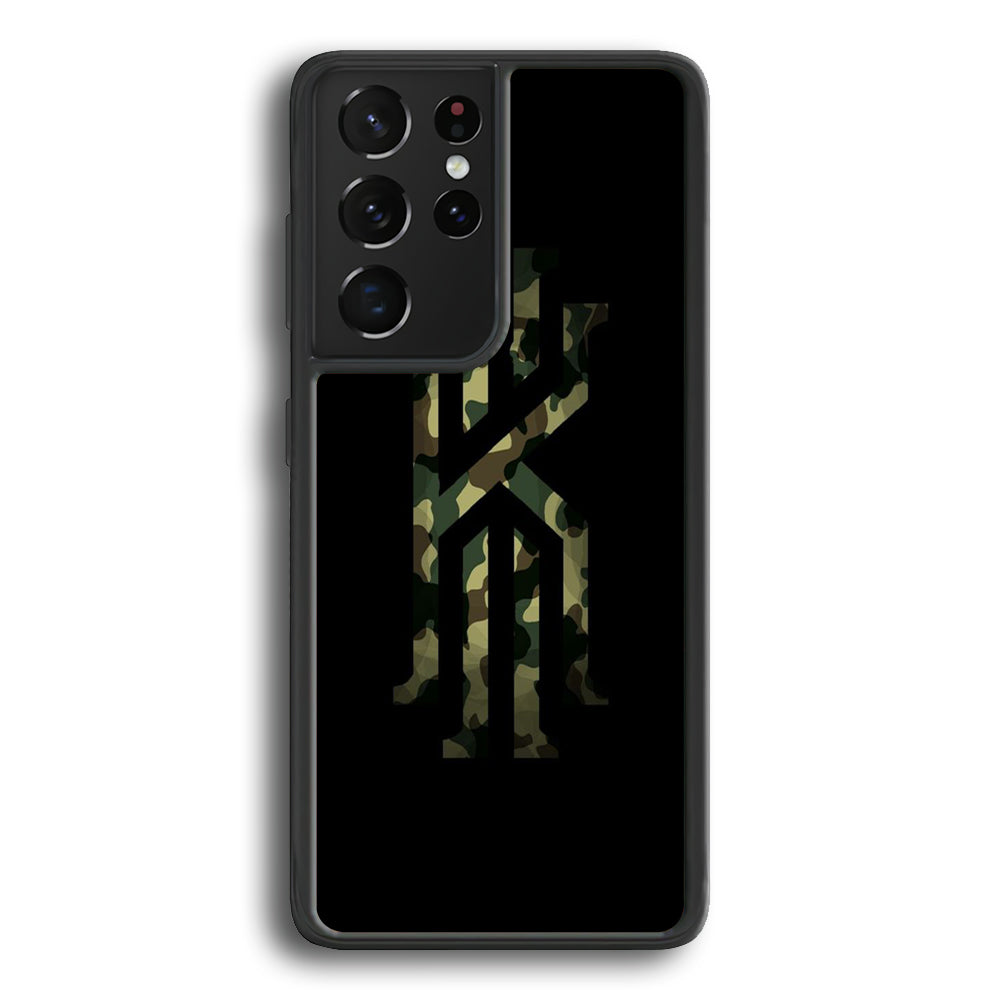 Kyrie Irving Logo 002 Samsung Galaxy S21 Ultra Case-Mobile Phone Case-Rubber Black (2D Case)-Altracase
