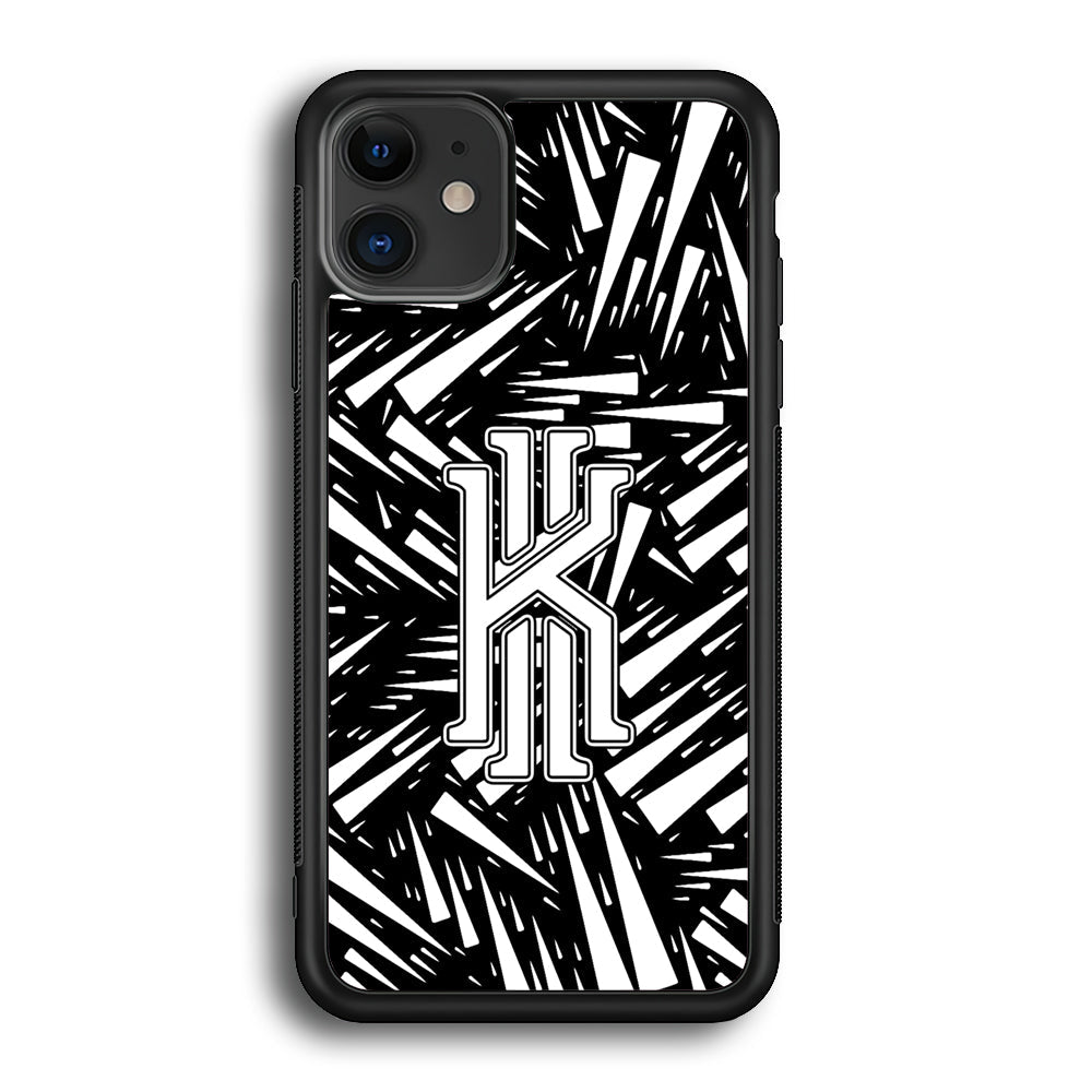 Kyrie Irving Sharpness Glass iPhone 12 Mini Case-Mobile Phone Case-Rubber Black (2D Case)-Altracase