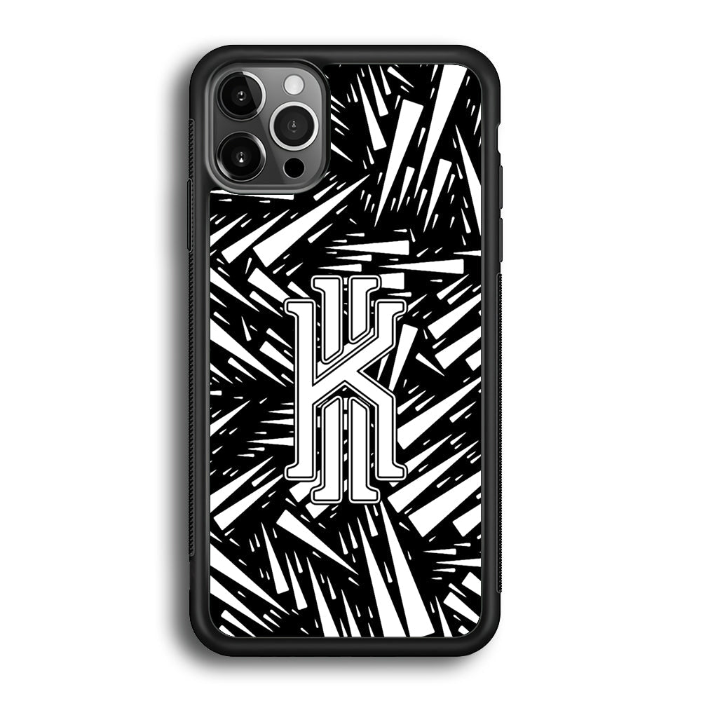 Kyrie Irving Sharpness Glass iPhone 12 Pro Case-Mobile Phone Case-Rubber Black (2D Case)-Altracase