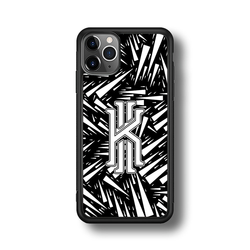 Kyrie Irving Sharpness Glass iPhone 11 Pro Max Case-Mobile Phone Case-Rubber Black (2D Case)-Altracase