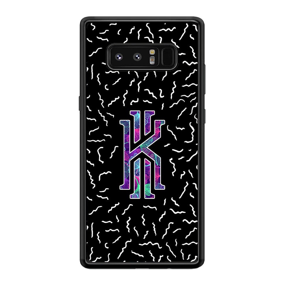 Kyrie Irving Small Striped Pattern Samsung Galaxy Note 8 Case-Mobile Phone Case-Rubber Black (2D Case)-Altracase