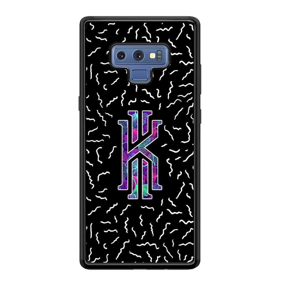 Kyrie Irving Small Striped Pattern Samsung Galaxy Note 9 Case-Mobile Phone Case-Rubber Black (2D Case)-Altracase
