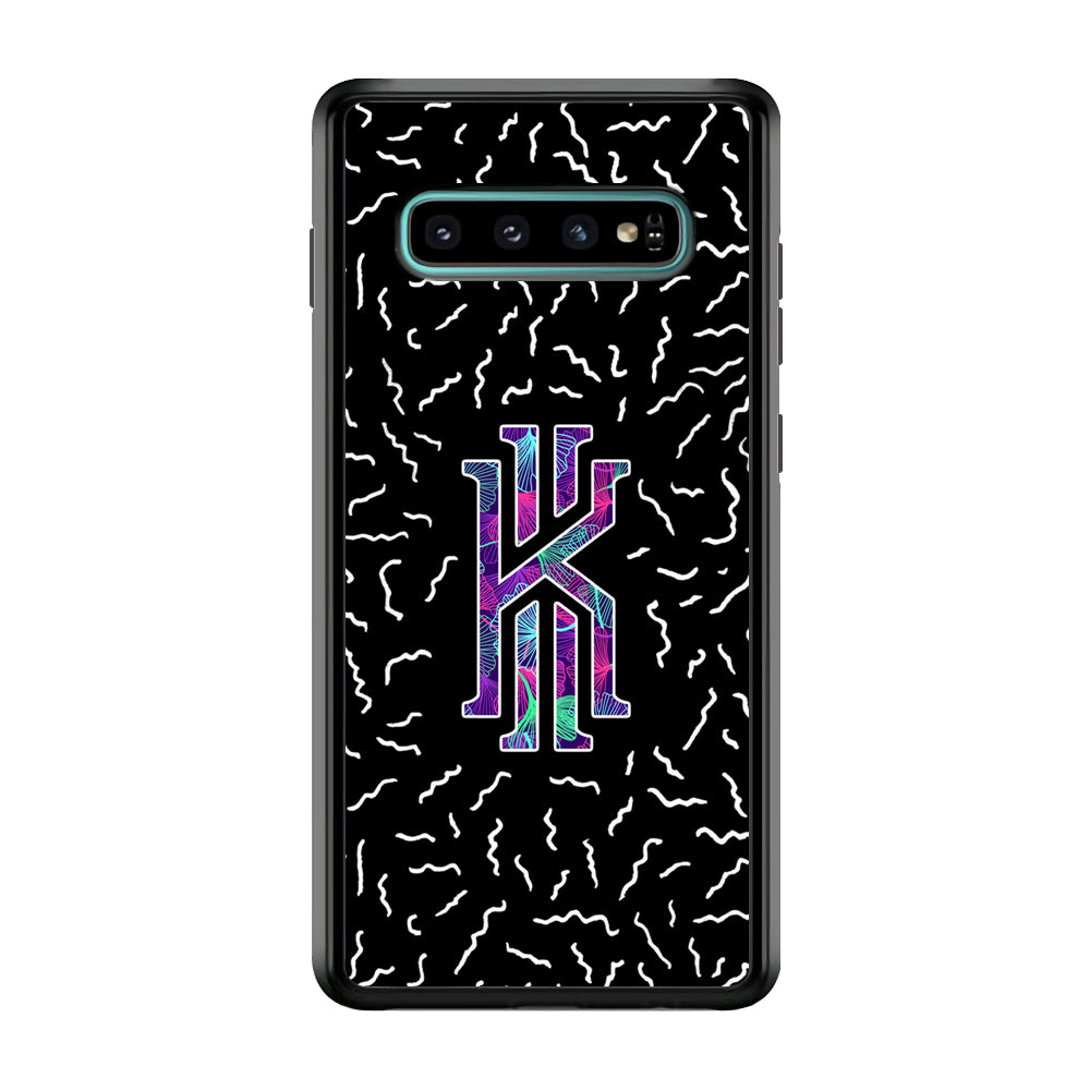 Kyrie Irving Small Striped Pattern Samsung Galaxy S10 Case-Mobile Phone Case-Rubber Black (2D Case)-Altracase