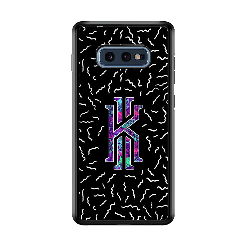 Kyrie Irving Small Striped Pattern Samsung Galaxy S10E Case-Mobile Phone Case-Rubber Black (2D Case)-Altracase