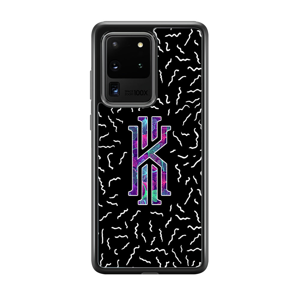 Kyrie Irving Small Striped Pattern Samsung Galaxy S20 Ultra Case-Mobile Phone Case-Rubber Black (2D Case)-Altracase