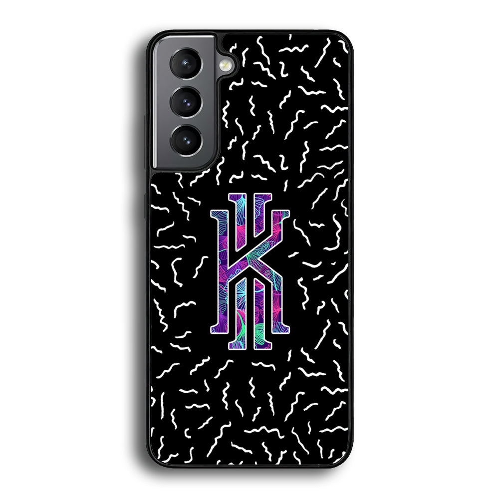 Kyrie Irving Small Striped Pattern Samsung Galaxy S24 Case-Mobile Phone Case-Rubber Black (2D Case)-Altracase