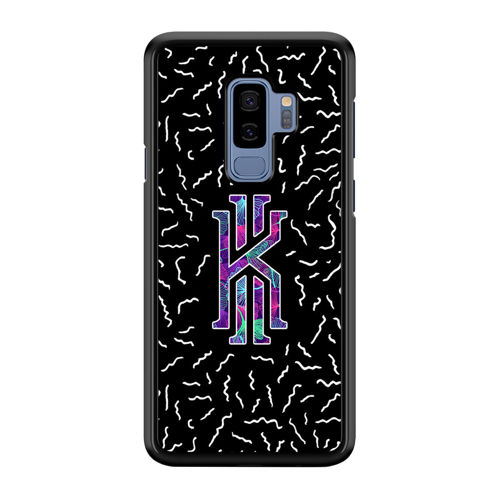 Kyrie Irving Small Striped Pattern Samsung Galaxy S9 Plus Case-Mobile Phone Case-Rubber Black (2D Case)-Altracase