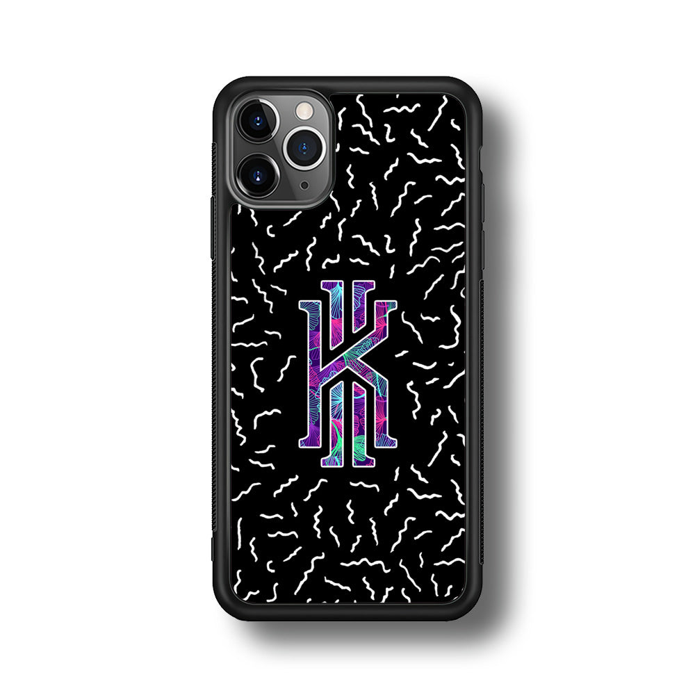 Kyrie Irving Small Striped Pattern iPhone 11 Pro Case-Mobile Phone Case-Rubber Black (2D Case)-Altracase