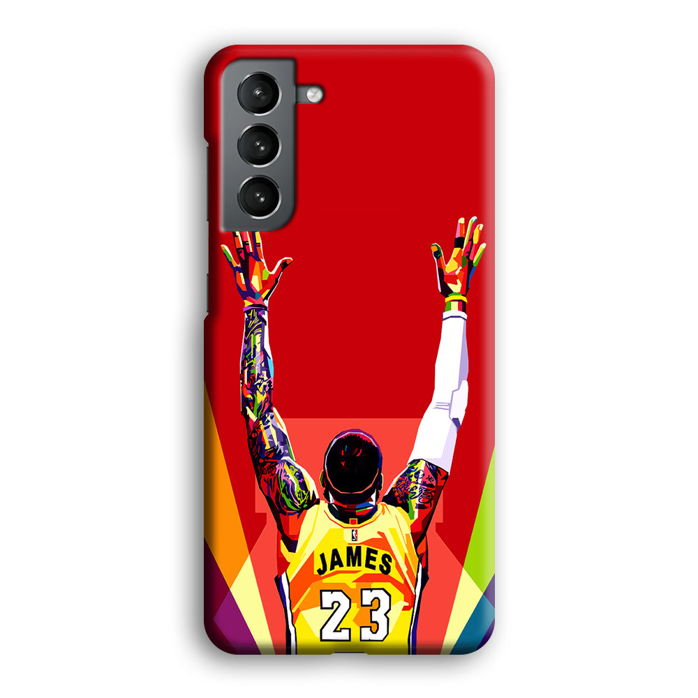 Lebron James Colorful Pop Art Samsung Galaxy S24 Case-Phone Case-3D Case-Altracase