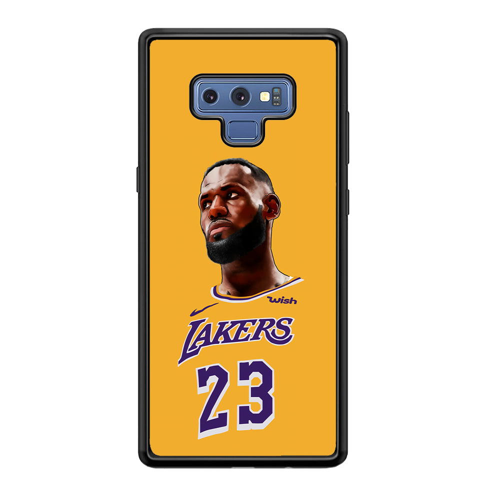 Lebron James Lakers Samsung Galaxy Note 9 Case-Phone Case-Tempered Glass Case-Altracase