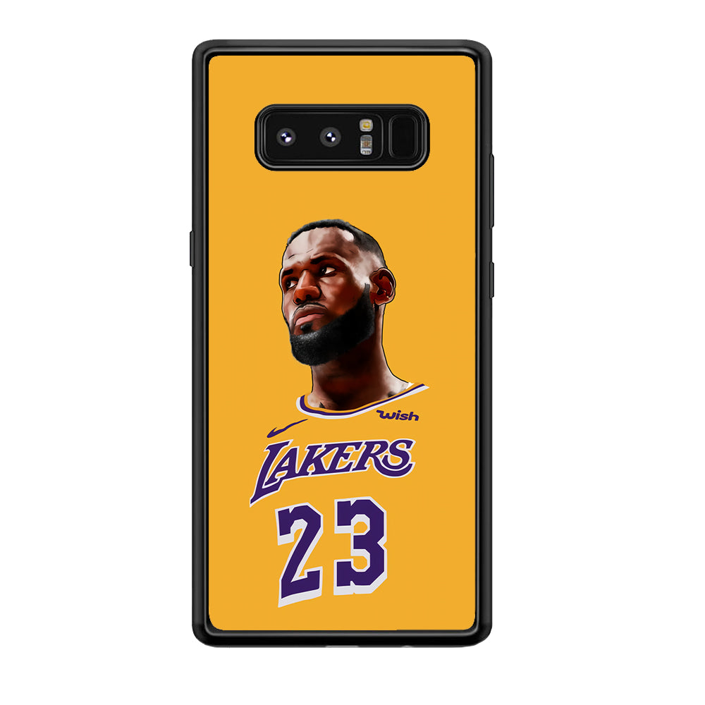Lebron James Lakers Samsung Galaxy Note 8 Case-Phone Case-Tempered Glass Case-Altracase