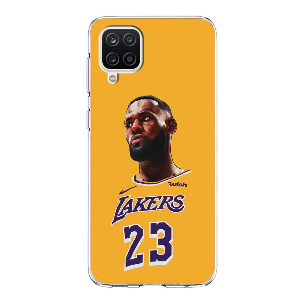 Lebron James Lakers Samsung Galaxy A12 Case-Phone Case-Clear Soft Case-Altracase