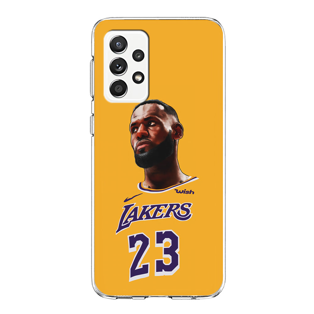 Lebron James Lakers Samsung Galaxy A72 Case-Phone Case-Clear Soft Case-Altracase