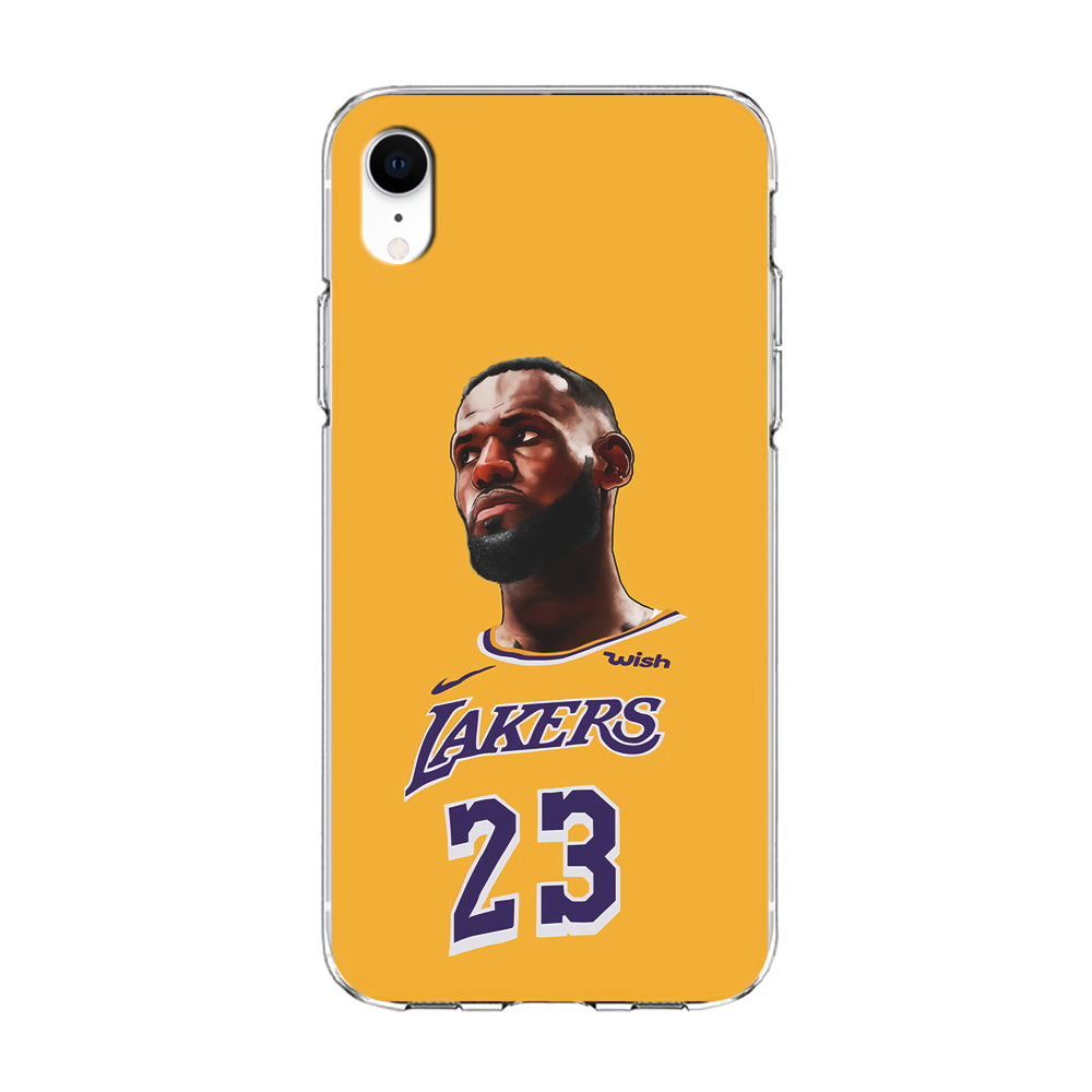 Lebron James Lakers iPhone XR Case-Phone Case-Clear Soft Case-Altracase