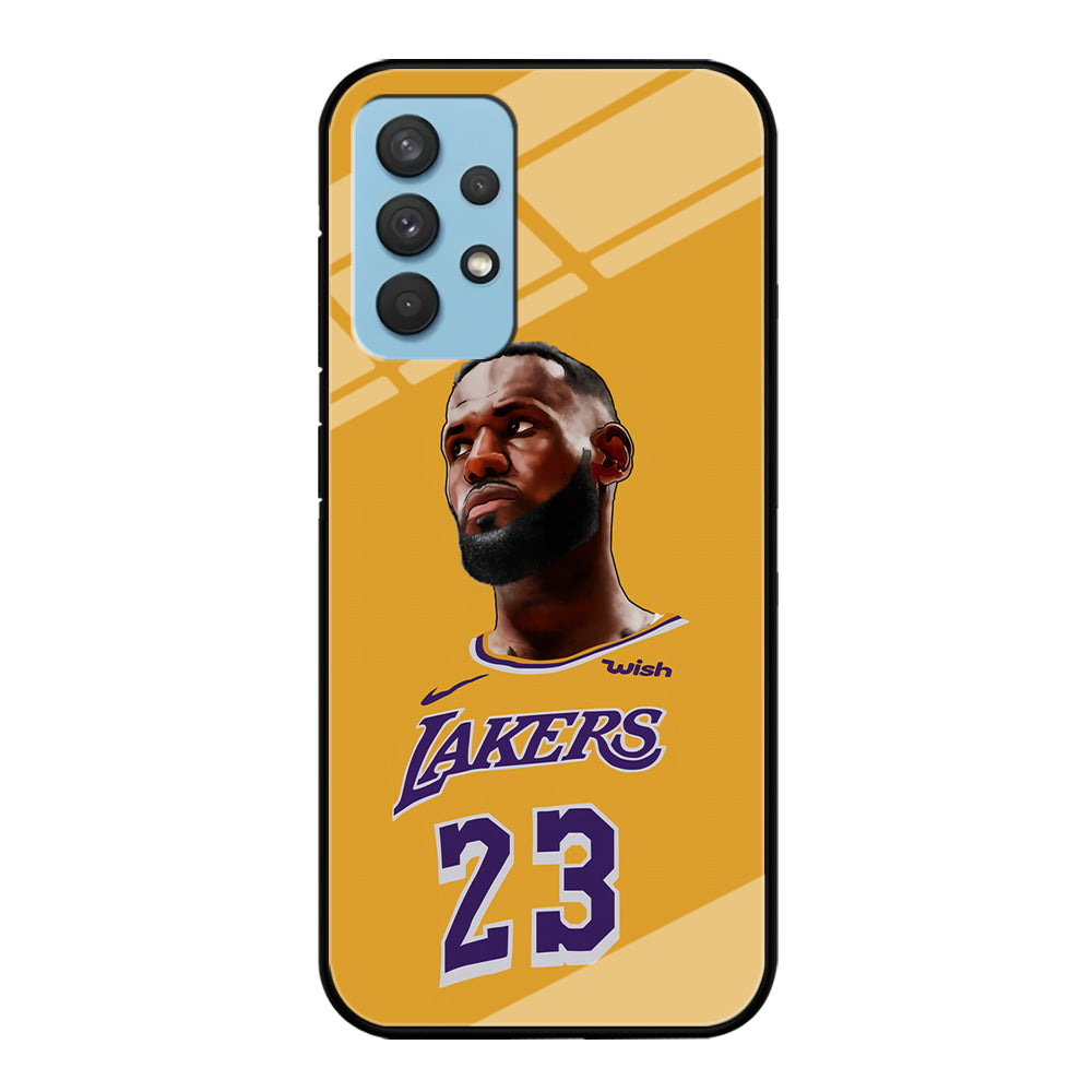 Lebron James Lakers Samsung Galaxy A32 Case-Phone Case-Tempered Glass Case-Altracase