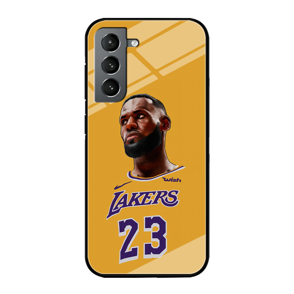 Lebron James Lakers Samsung Galaxy S23 Plus Case-Phone Case-Tempered Glass Case-Altracase
