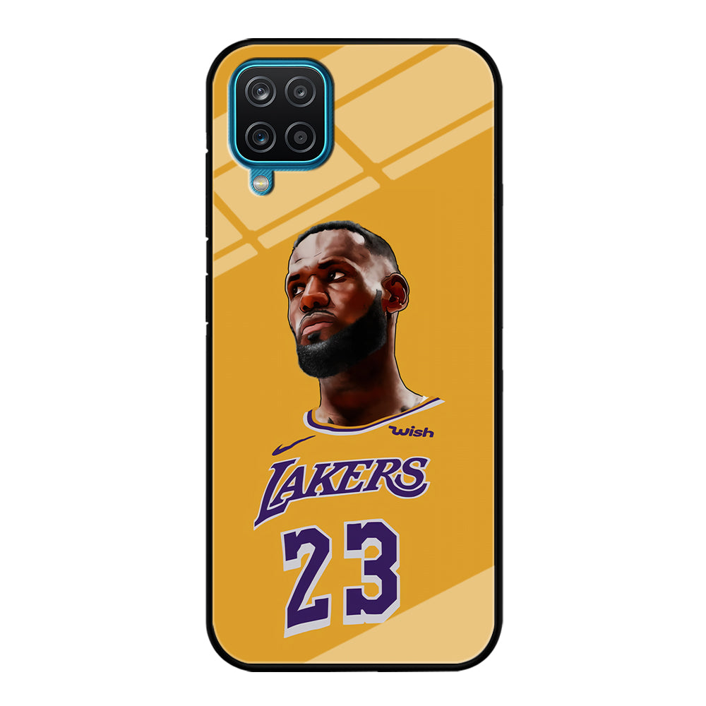 Lebron James Lakers Samsung Galaxy A12 Case-Phone Case-Tempered Glass Case-Altracase