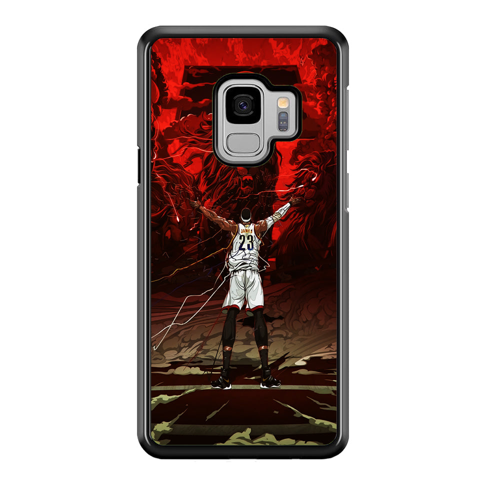 Lebron James Lion Art Samsung Galaxy S9 Case-Phone Case-Rubber Black (2D Case)-Altracase