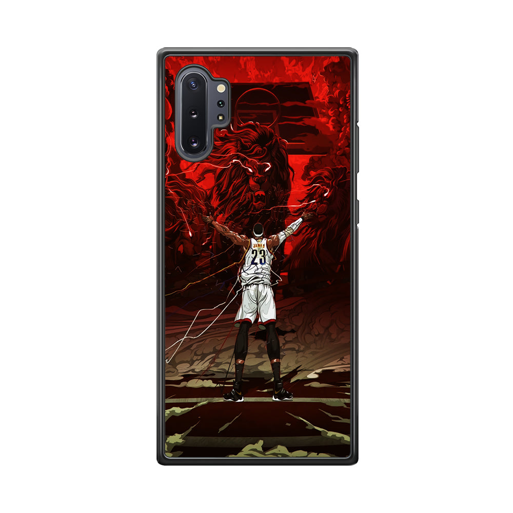 Lebron James Lion Art Samsung Galaxy Note 10 Plus Case-Phone Case-Tempered Glass Case-Altracase