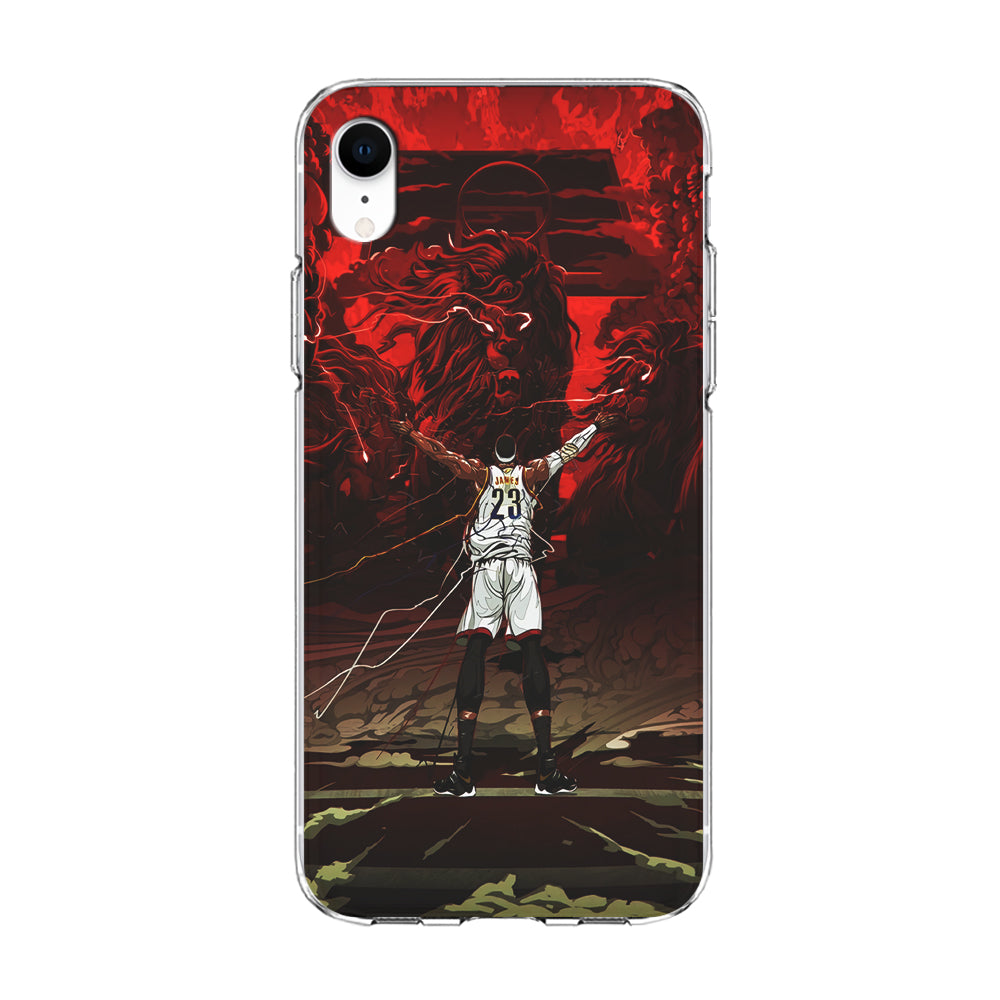 Lebron James Lion Art iPhone XR Case-Phone Case-Clear Soft Case-Altracase