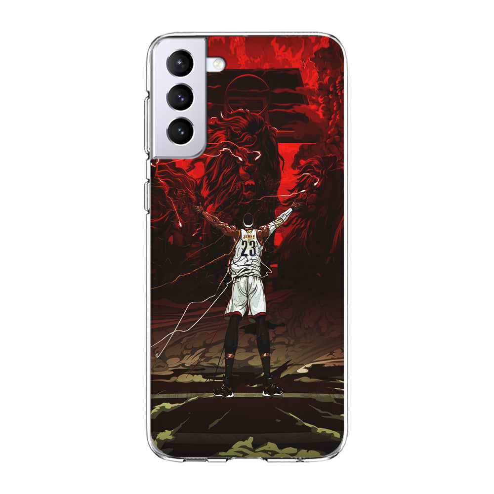 Lebron James Lion Art Samsung Galaxy S22 Plus Case-Phone Case-Clear Soft Case-Altracase