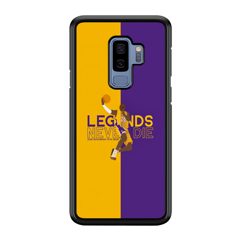 Legend Kobe Bryant 24 Lakers Samsung Galaxy S9 Plus Case-Phone Case-Rubber Black (2D Case)-Altracase