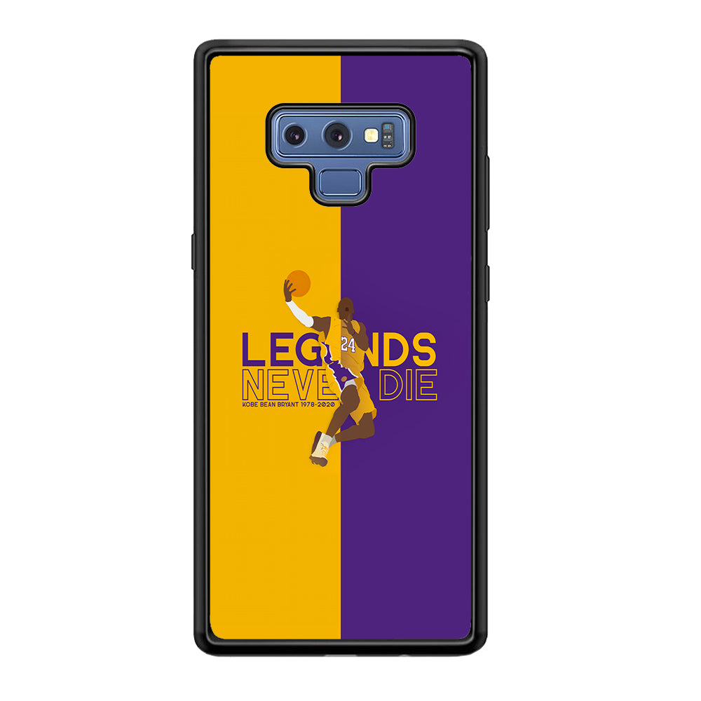 Legend Kobe Bryant 24 Lakers Samsung Galaxy Note 9 Case-Phone Case-Rubber Black (2D Case)-Altracase