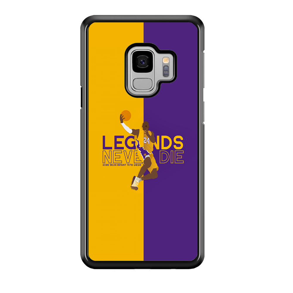 Legend Kobe Bryant 24 Lakers Samsung Galaxy S9 Case-Phone Case-Rubber Black (2D Case)-Altracase