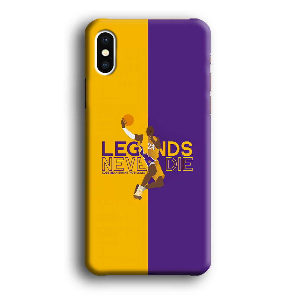 Legend Kobe Bryant 24 Lakers iPhone X Case-Phone Case-3D Case-Altracase