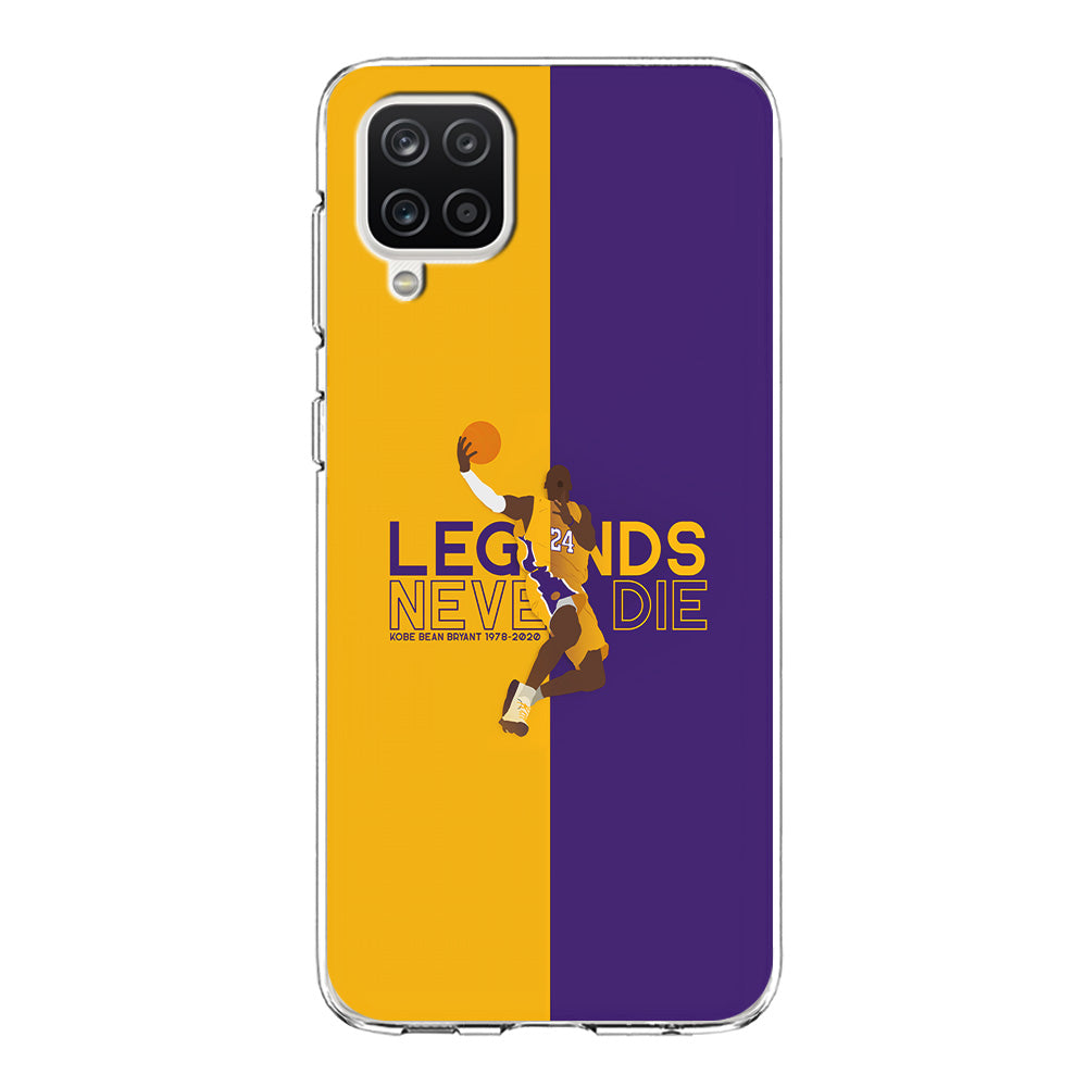 Legend Kobe Bryant 24 Lakers Samsung Galaxy A12 Case-Phone Case-Clear Soft Case-Altracase