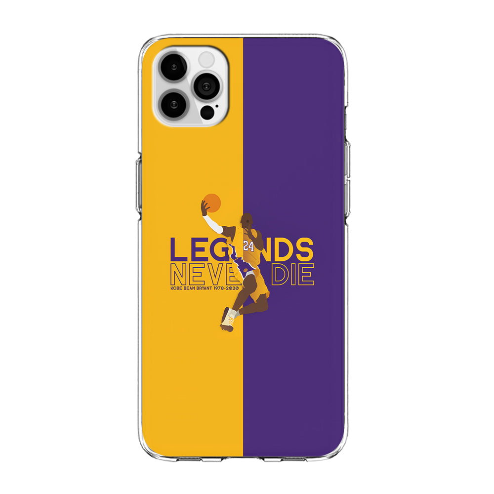 Legend Kobe Bryant 24 Lakers iPhone 14 Pro Case-Phone Case-Clear Soft Case-Altracase