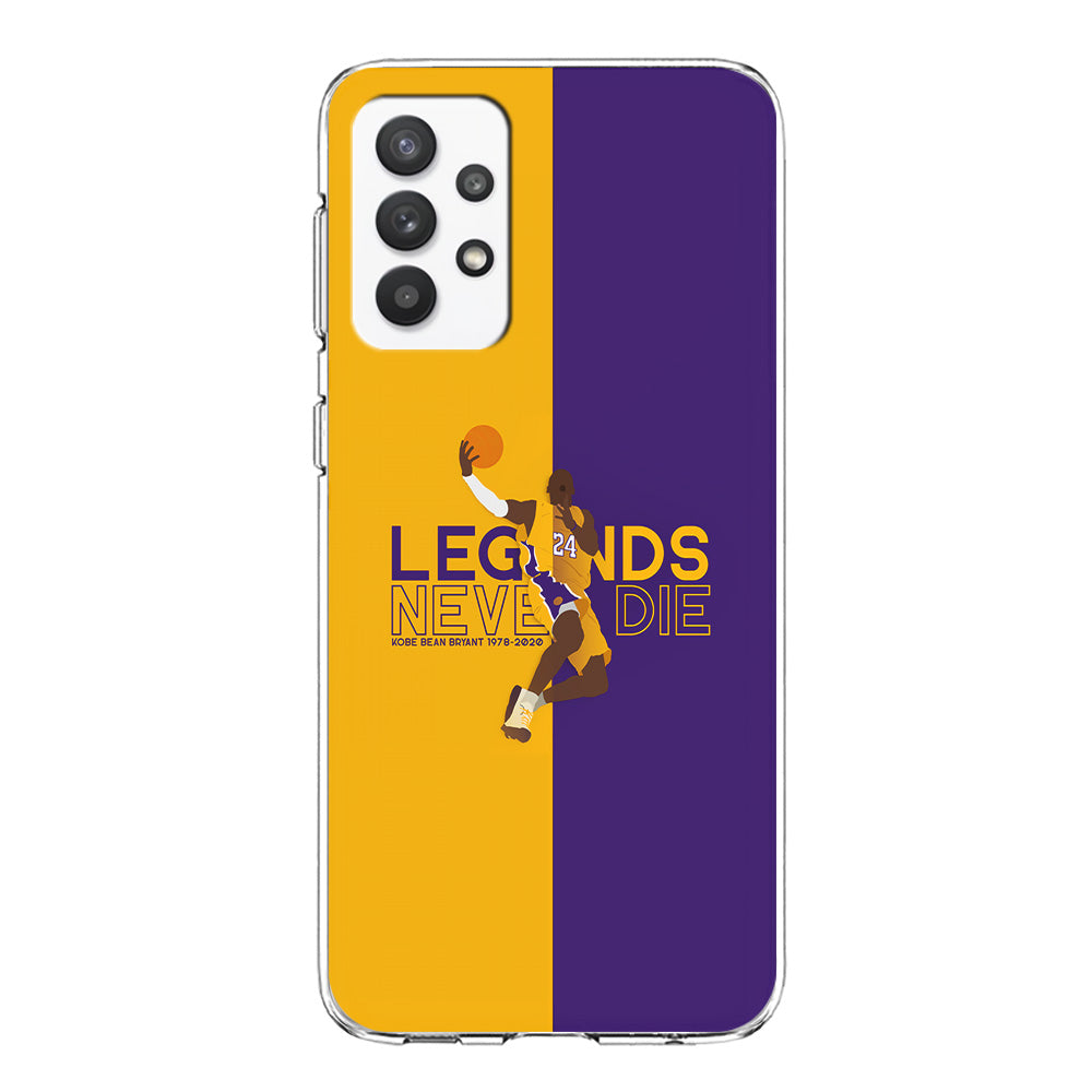Legend Kobe Bryant 24 Lakers Samsung Galaxy A32 Case-Phone Case-Clear Soft Case-Altracase
