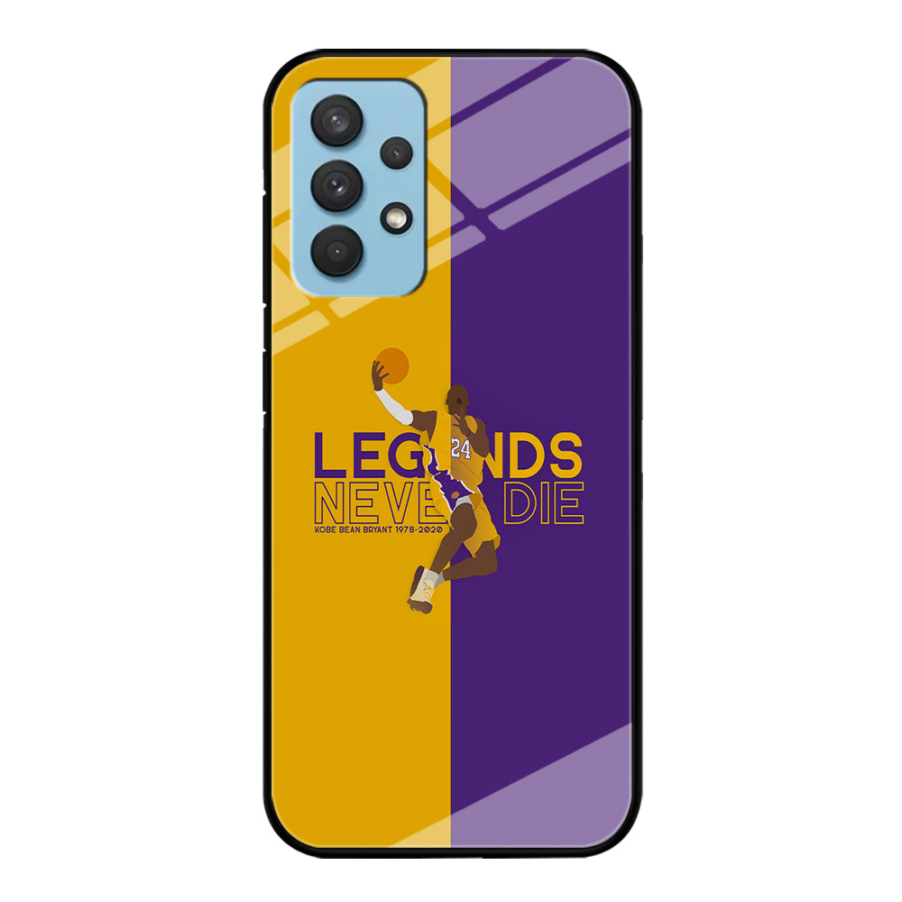 Legend Kobe Bryant 24 Lakers Samsung Galaxy A32 Case-Phone Case-Tempered Glass Case-Altracase