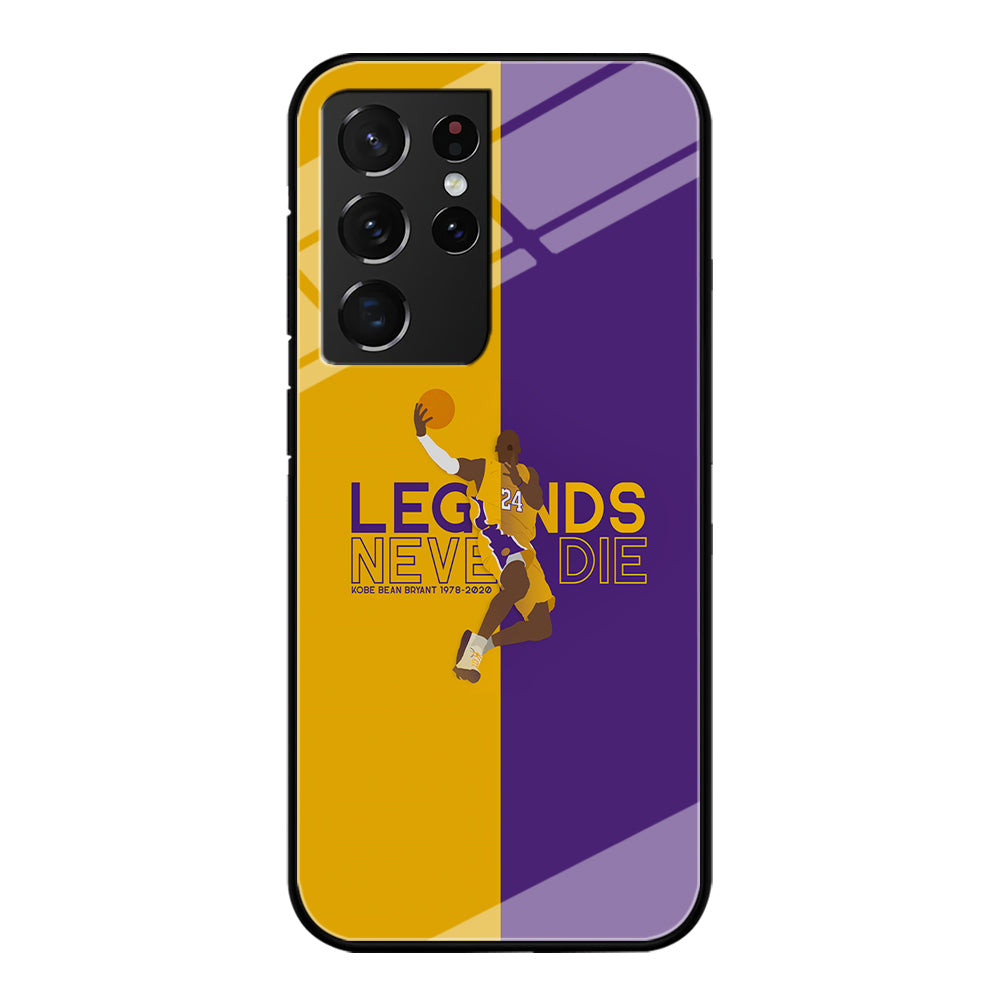 Legend Kobe Bryant 24 Lakers Samsung Galaxy S24 Ultra Case-Phone Case-Tempered Glass Case-Altracase