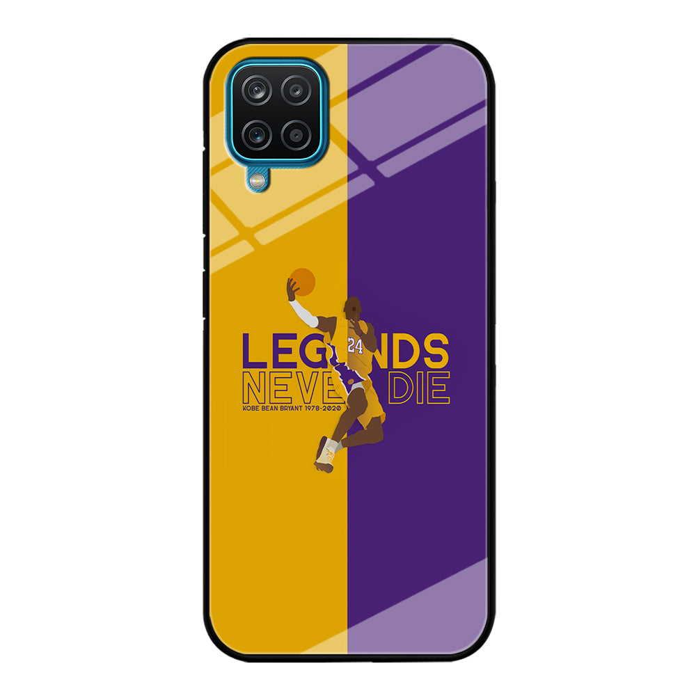 Legend Kobe Bryant 24 Lakers Samsung Galaxy A12 Case-Phone Case-Tempered Glass Case-Altracase