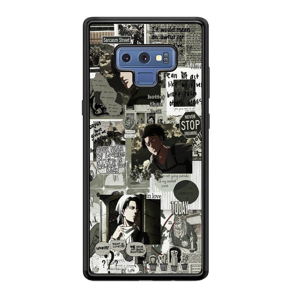 Levi Ackerman Aesthetic Samsung Galaxy Note 9 Case-Phone Case-Tempered Glass Case-Altracase