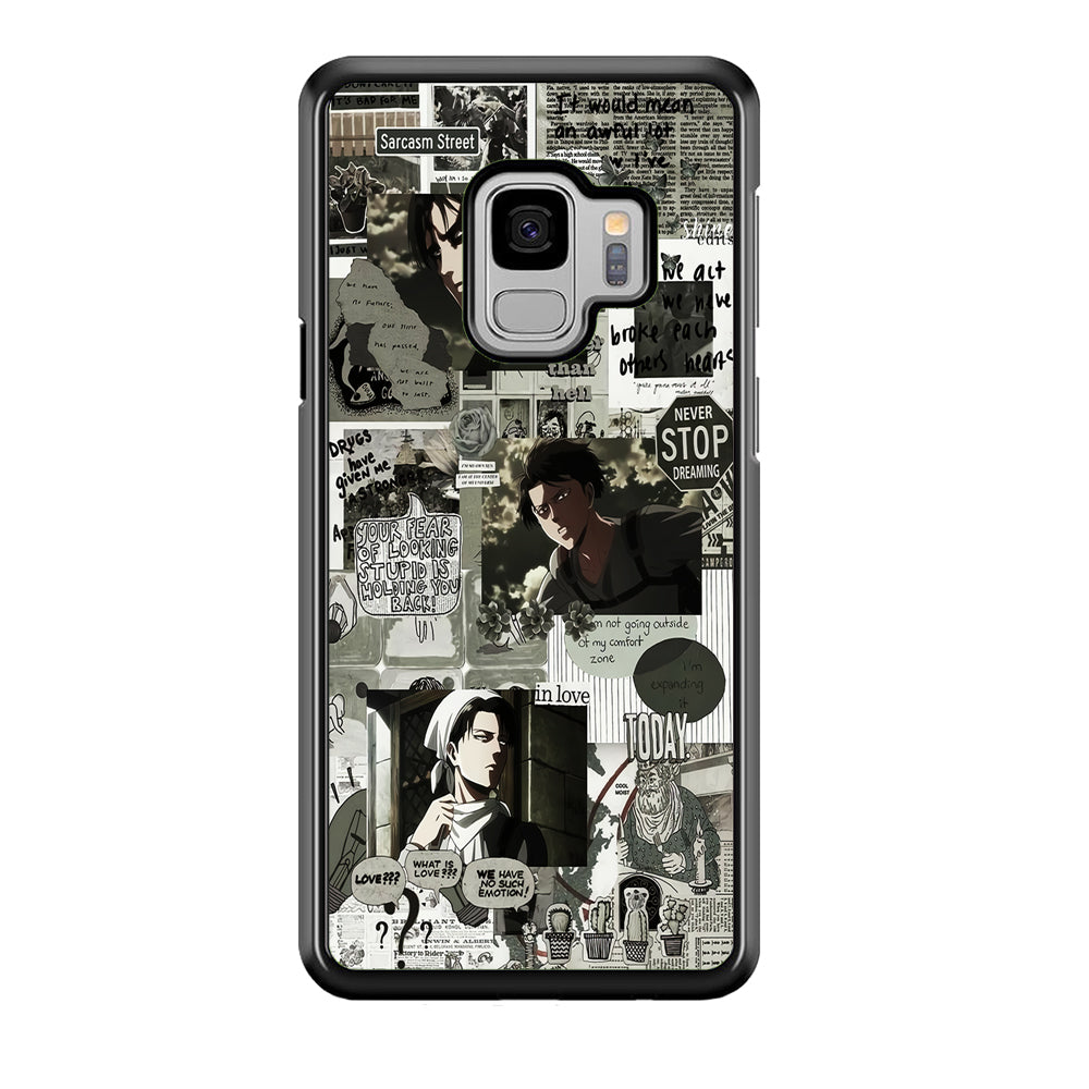 Levi Ackerman Aesthetic Samsung Galaxy S9 Case-Phone Case-Tempered Glass Case-Altracase