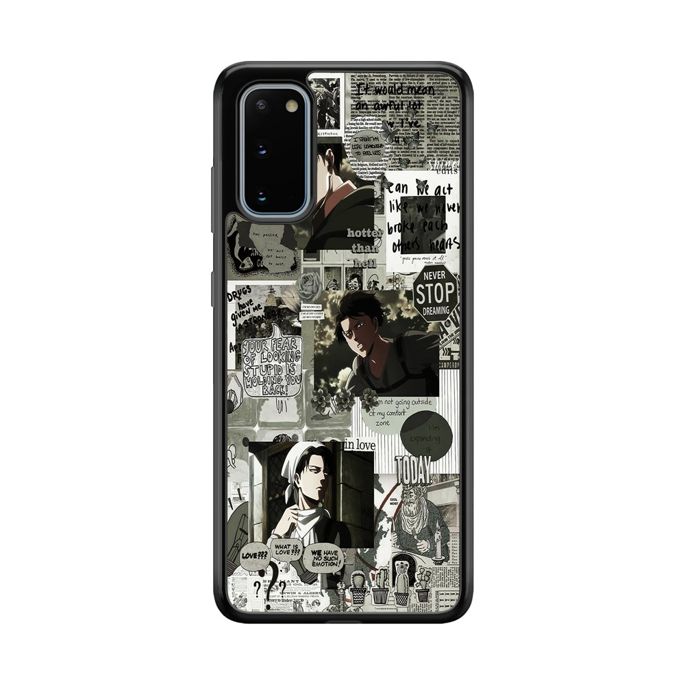 Levi Ackerman Aesthetic Samsung Galaxy S20 Case-Phone Case-Tempered Glass Case-Altracase