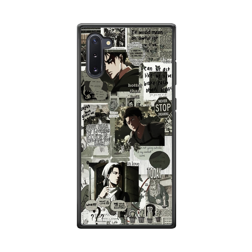 Levi Ackerman Aesthetic Samsung Galaxy Note 10 Case-Phone Case-Tempered Glass Case-Altracase