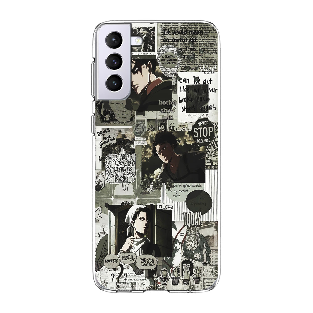 Levi Ackerman Aesthetic Samsung Galaxy S24 Plus Case-Phone Case-Clear Soft Case-Altracase