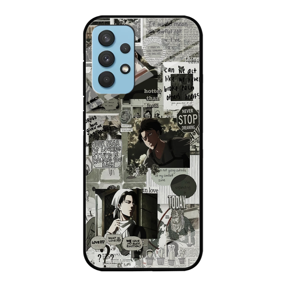 Levi Ackerman Aesthetic Samsung Galaxy A32 Case-Phone Case-Tempered Glass Case-Altracase