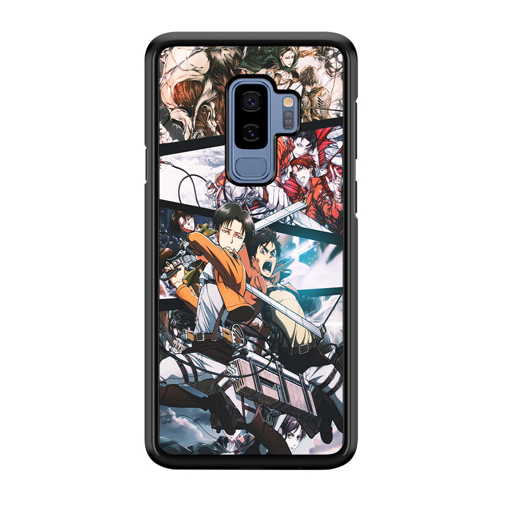 Levi Eren Collage Samsung Galaxy S9 Plus Case-Phone Case-Rubber Black (2D Case)-Altracase