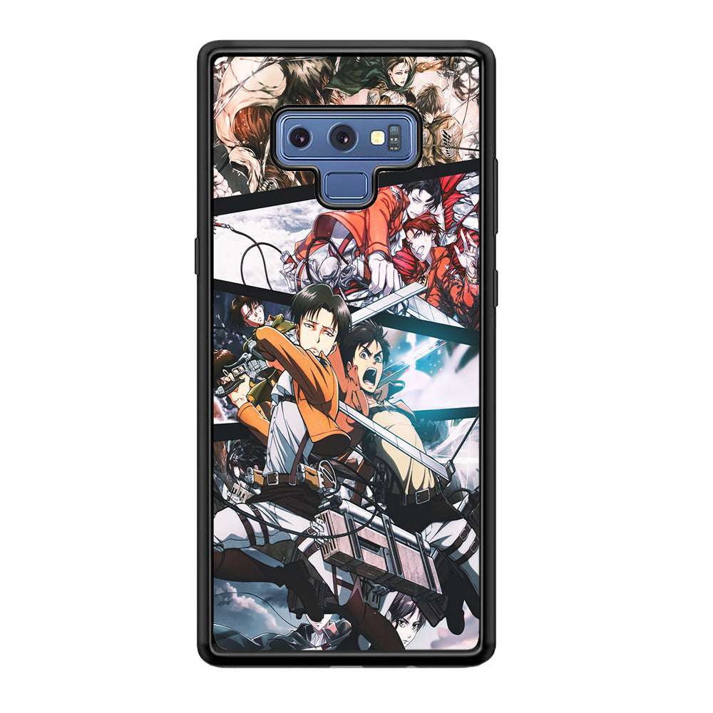 Levi Eren Collage Samsung Galaxy Note 9 Case-Phone Case-Rubber Black (2D Case)-Altracase