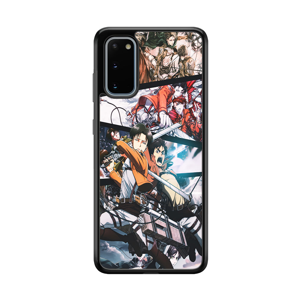 Levi Eren Collage Samsung Galaxy S20 Case-Phone Case-Rubber Black (2D Case)-Altracase