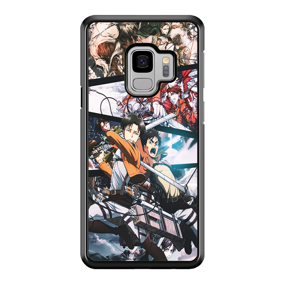 Levi Eren Collage Samsung Galaxy S9 Case-Phone Case-Rubber Black (2D Case)-Altracase