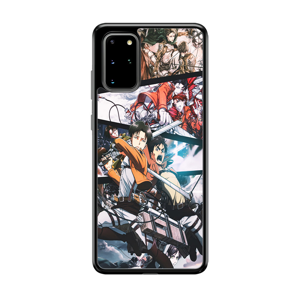 Levi Eren Collage Samsung Galaxy S20 Plus Case-Phone Case-Rubber Black (2D Case)-Altracase