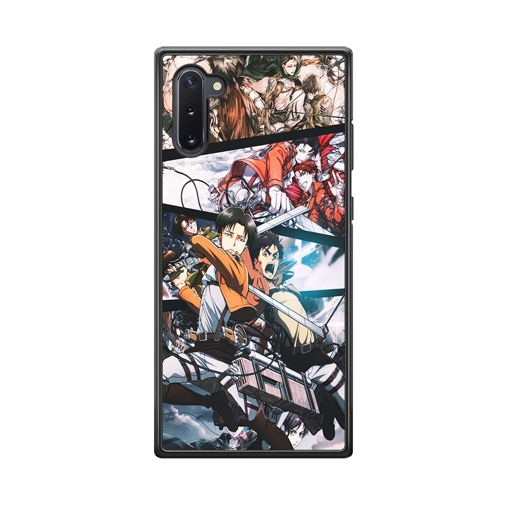 Levi Eren Collage Samsung Galaxy Note 10 Case-Phone Case-Rubber Black (2D Case)-Altracase