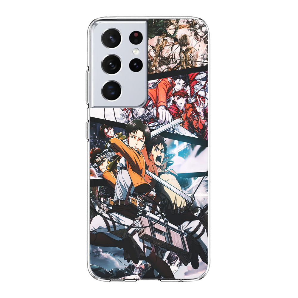 Levi Eren Collage Samsung Galaxy S21 Ultra Case-Phone Case-Clear Soft Case-Altracase